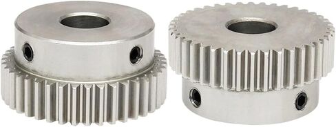 Industrial helical gear Gear Wheel 1M-43T/44T Bore Size 8/10/12 Mm 304 Steel Motor Gear Teeth Thickness 10 Mm Total Height 20 Mm (Size : 12 mm, Color : 44 Teeth) in Saudi Arabia