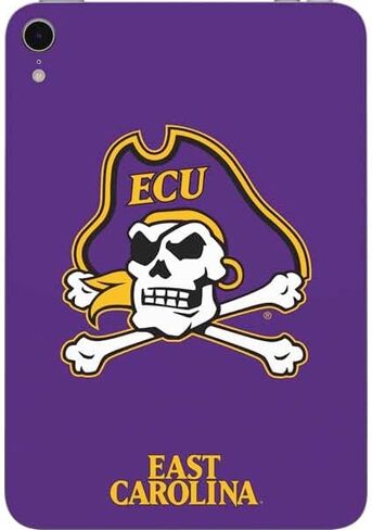 Skinit Skinit Tablet Skin Compatible مع iPad Mini 7 (2025) - تصميم شعار Ecu Pirates بجامعة East Carolina المرخصة in Saudi Arabia