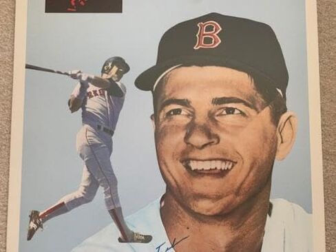 Carl Yastrzemski 1991 موقعة يدويًا على مدار 24 × 36 بطاقة البيسبول نادرة JSA - MLB بطاقات البيسبول الموقعة in Saudi Arabia