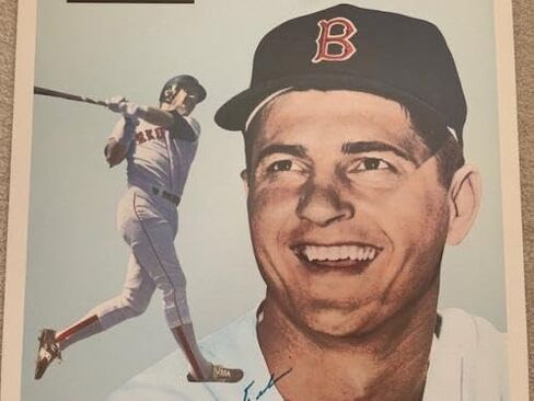 CARL YASTRZEMSKI 1991 HAND SIGNED OVERSIZED 24x36 BASEBALL CARD RARE JSA - MLB Autographed Baseball Cards in Saudi Arabia