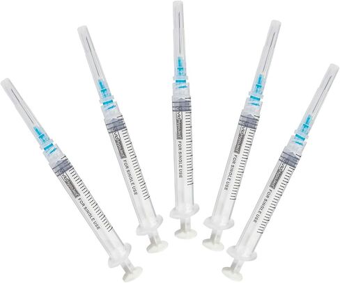 100pack 3ml/cc - السلامة ملفوفة بشكل فردي (22 جم × 1.5 بوصة) in Kuwait