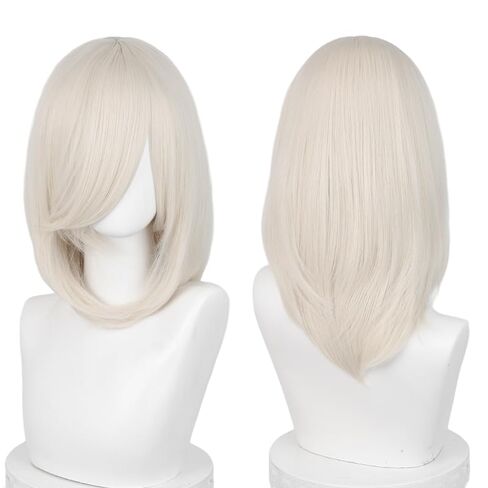 LABEAUTÉ Pastel Pink Unsex Cosplay Wig for Men Woman for Short Straight Cosplay Wig with Bangs for Anime Heat Resistant Hair for Party and Halloween Costume Christmas Synthetic Hair in Kuwait