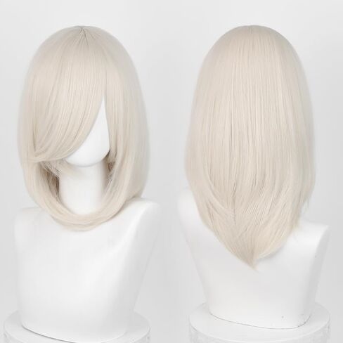 LABEAUTÉ Pastel Pink Unsex Cosplay Wig for Men Woman for Short Straight Cosplay Wig with Bangs for Anime Heat Resistant Hair for Party and Halloween Costume Christmas Synthetic Hair in Kuwait