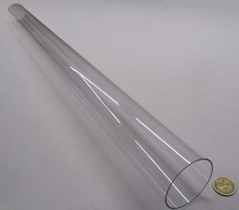 Polycarbonate Round Tube 2 1/2" (2.50") OD x 2 3/8" (2.375") ID x 1/16" Wall x 36" (More Length Options) in Kuwait
