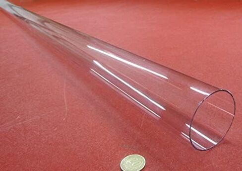 Polycarbonate Round Tube 2 1/2" (2.50") OD x 2 3/8" (2.375") ID x 1/16" Wall x 36" (More Length Options) in Kuwait