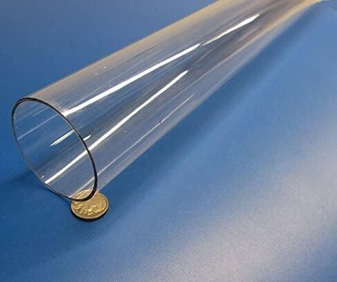 Polycarbonate Round Tube 2 1/2" (2.50") OD x 2 3/8" (2.375") ID x 1/16" Wall x 36" (More Length Options) in Kuwait