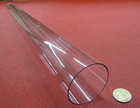 Polycarbonate Round Tube 2 1/2" (2.50") OD x 2 3/8" (2.375") ID x 1/16" Wall x 36" (More Length Options) in Kuwait