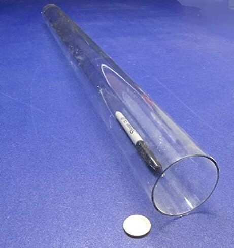 Polycarbonate Round Tube 2 1/2" (2.50") OD x 2 3/8" (2.375") ID x 1/16" Wall x 36" (More Length Options) in Kuwait