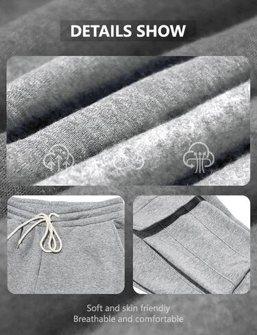 Men's Casual Cargo Pants Workout Joggers Stretch Sweatpants Lounge Athletic Pants Drawstring Pants with Pockets in Kuwait