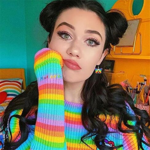 Colorful Acrylic Rainbow Earrings for Women Rainbow Gnome Earrings Cute Weird Earrings Funny Rainbows Ice Cream Ghost Mushroom Frog Dangle Earrings in Saudi Arabia