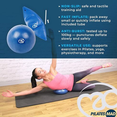 exer -soft stability ball - Pilates Soft Pilates Mini Gym Ball for Yoga والتدريب الأساسي والعلاج الطبيعي - 3 أحجام: 7 "، 9" و 12 " in Saudi Arabia