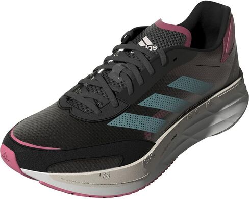 adidas Adizero Boston 10 Running Shoe - Women's Almost Lime/Mint Rush/Light Flash Orange, 9.5 in Saudi Arabia