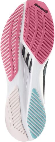adidas Adizero Boston 10 Running Shoe - Women's Almost Lime/Mint Rush/Light Flash Orange, 9.5 in Saudi Arabia