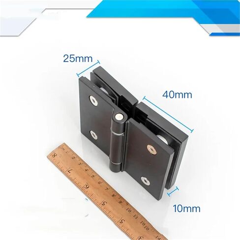 Hinge Clip Thickened 304 Stainless Steel 180 Degree(YQ61) 1Pcs(Matt Black) in Saudi Arabia