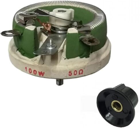 طاقة عالية 100 واط BC1 السلك الدوار الجرح المقاوم المقاوم قابلة للضبط شكل قرص Rheostat متغير المقاوم المتغير (200R) in Saudi Arabia