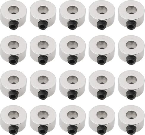 The Lord of the Tools 20 PCs 3mm Quick Release Locating Rings Metal Clamping Collars with Grub Screw for Automotive Robotics and Manufacturing Silver in Saudi Arabia