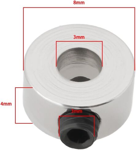 The Lord of the Tools 20 PCs 3mm Quick Release Locating Rings Metal Clamping Collars with Grub Screw for Automotive Robotics and Manufacturing Silver in Saudi Arabia