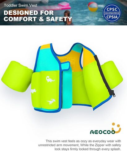 سترة سباحة صغيرة من 20 إلى 30-50-70 رطلاً ، تطفو حمام السباحة للأطفال من 1-2-3-5-7-7-9 سنة ، سترة متشابكة مريحة مع حلقة مائية ، جوانب ملونة زاهية-غير مضاءة لراحة الذراع ، الأولاد ، البنات ، النينيوس in Kuwait