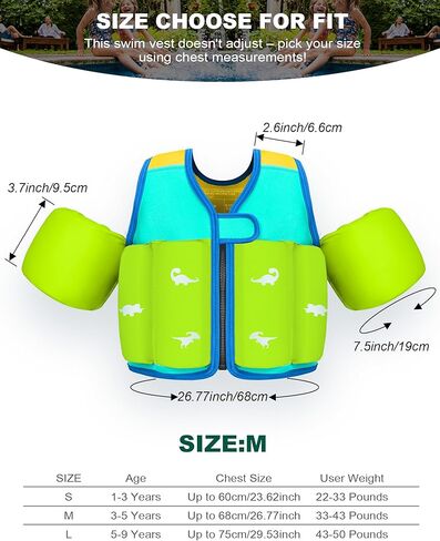 سترة سباحة صغيرة من 20 إلى 30-50-70 رطلاً ، تطفو حمام السباحة للأطفال من 1-2-3-5-7-7-9 سنة ، سترة متشابكة مريحة مع حلقة مائية ، جوانب ملونة زاهية-غير مضاءة لراحة الذراع ، الأولاد ، البنات ، النينيوس in Kuwait