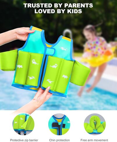 سترة سباحة صغيرة من 20 إلى 30-50-70 رطلاً ، تطفو حمام السباحة للأطفال من 1-2-3-5-7-7-9 سنة ، سترة متشابكة مريحة مع حلقة مائية ، جوانب ملونة زاهية-غير مضاءة لراحة الذراع ، الأولاد ، البنات ، النينيوس in Kuwait