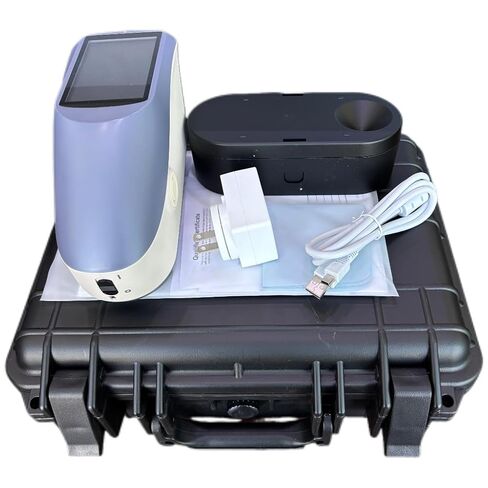 Touch Screen Spectrophotometer 45°/0 Spectrophotometer with Integrating Sphere Size 48mm Aperture 2/4/8mm Selectable Wavelength Range 400-700nm Reflectance Range 0-200% in Kuwait