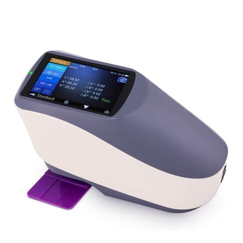 Touch Screen 45°/0 Spectrophotometer for Paint Color with Integrating Sphere Size 48mm Aperture 2/4/8mm Selectable Wavelength Range 400-700nm Reflectance Range 0-200% in Kuwait
