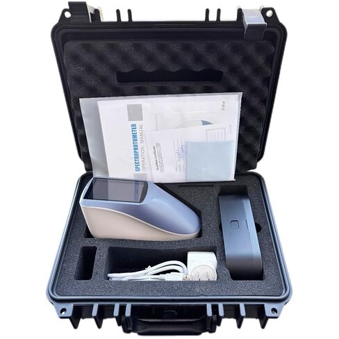 Touch Screen 45°/0 Spectrophotometer for Paint Color with Integrating Sphere Size 48mm Aperture 2/4/8mm Selectable Wavelength Range 400-700nm Reflectance Range 0-200% in Kuwait