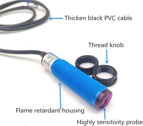 E3f PNP Sensor M18 Switch Diffuse Type 10cm Distance Infrared 6-36v Ir Diffusion E18-3A10pc(PNP NO) in Saudi Arabia