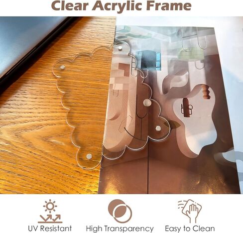 CARFIB 2pcs Car Picture Frame Visor Clip Magnetic Photo Holder Personalized Sun Visor Clips Hanging for Polaroid Pictures Display Universal Acrylic in Saudi Arabia