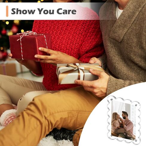 CARFIB 2pcs Car Picture Frame Visor Clip Magnetic Photo Holder Personalized Sun Visor Clips Hanging for Polaroid Pictures Display Universal Acrylic in Saudi Arabia