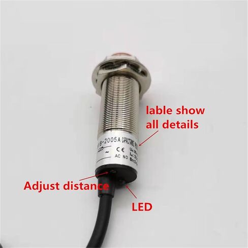 مستشعر القرب السعوي 220V AC CM18 CM18-5-ACA/ACB 5 مم الكشف عن مسافة الرأس الأحمر 220V مفتاح القرب (AC NC) in Saudi Arabia