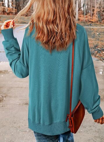 SHEWIN Womens Sweatshirt Casual Long Sleeve Crewneck Lightweight Pullover Tops Loose Sweatshirts in Saudi Arabia
