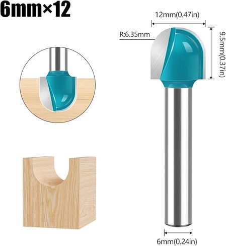 بتات طحن البت 6MM 1PCS (6MMX8MM) in Saudi Arabia