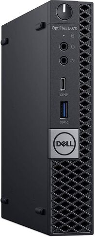 DELL Optiplex 5070 Micro MFF Desktop PC Intel i5-9500T, 16GB DDR4 New 512GB M.2 NVMe SSD, WiFi BT HDMI New KB & Mouse Windows 11 Pro (Renewed) in Kuwait