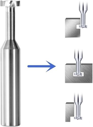 T Slot End Mill ، HRC55 Carbide Tungsten Steel T-Slot Milling Cutters Steel and Aluminium Tool 1PCS in Saudi Arabia