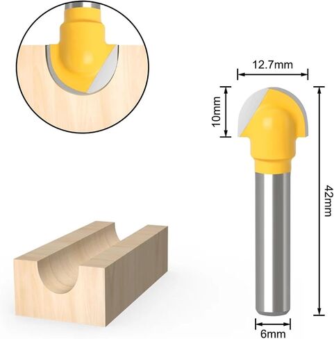 6 مم مقبض رأس القاطع رأس 1pcs (No8 6mm Shank) in Saudi Arabia