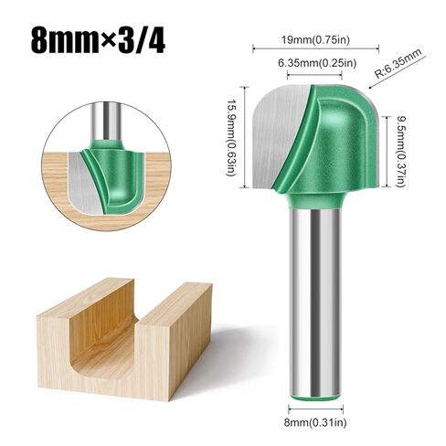 1-5Pcs 8mm Shank Milling Cutter Bit(8mmX19mm) in Saudi Arabia