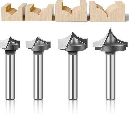 4pcs 6mm 1/4inch shank Milling Cutter (4pcs 6mm shank) in Saudi Arabia