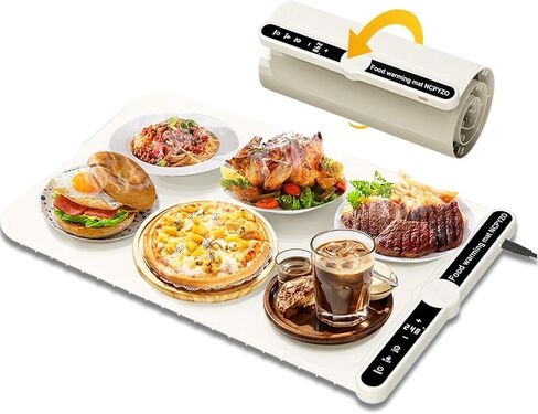 Electric Food Warming Mat, Heating Tray for Buffets, Parties, and Home Daily Use, 8 Seconds Heat Up, Roll-Up Portable Design with Timer Function in Saudi Arabia