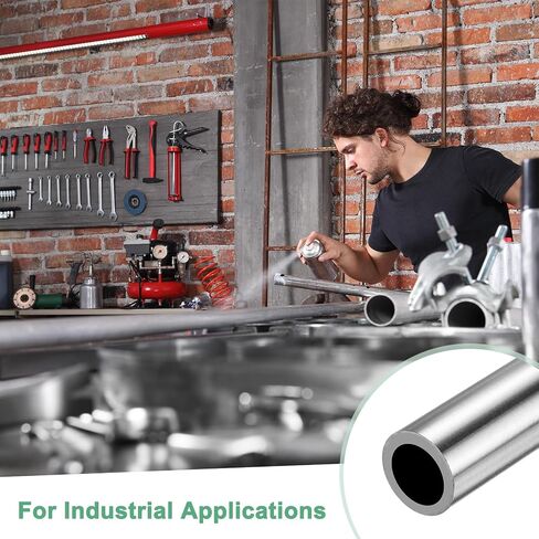 2-Pack 400mm 304 Stainless Steel Tube, 8mm OD 1mm Wall Thickness Seamless Stainless Steel Tubing for Construction/Machining/DIY Crafting, Metal Straight Pipe [0.31x0.04x15.7IN] in Saudi Arabia