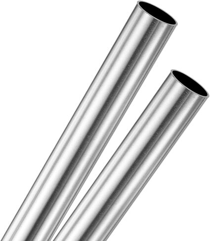 2-Pack 400mm 304 Stainless Steel Tube, 8mm OD 1mm Wall Thickness Seamless Stainless Steel Tubing for Construction/Machining/DIY Crafting, Metal Straight Pipe [0.31x0.04x15.7IN] in Saudi Arabia