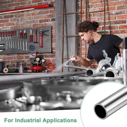 3-Pack 150mm 304 Stainless Steel Tube, 25mm OD 1.5mm Wall Thickness Seamless Stainless Steel Tubing for Construction/Machining/DIY Crafting, Metal Straight Pipe [0.98x0.06x6IN] in Kuwait