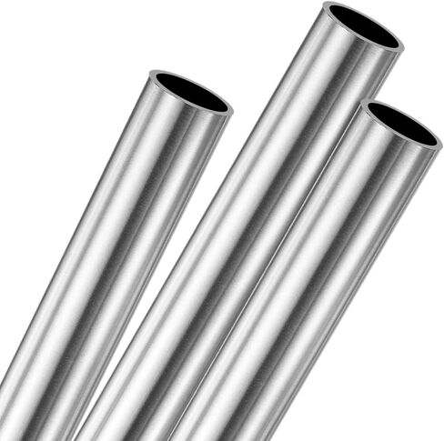 3-Pack 150mm 304 Stainless Steel Tube, 25mm OD 1.5mm Wall Thickness Seamless Stainless Steel Tubing for Construction/Machining/DIY Crafting, Metal Straight Pipe [0.98x0.06x6IN] in Kuwait