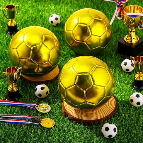 Gold Autograph Soccer Ball Size 2 Mini Trophy Soccer Football Golden Custom With Air Pump for Trophies Anniversary College College Hift Awards Party in Kuwait