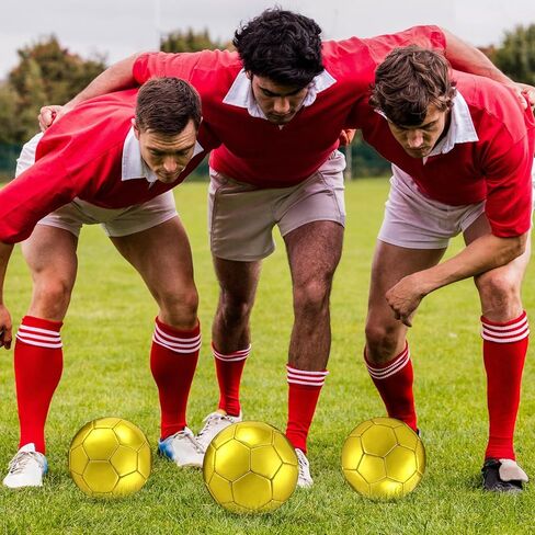 Gold Autograph Soccer Ball Size 2 Mini Trophy Soccer Football Golden Custom With Air Pump for Trophies Anniversary College College Hift Awards Party in Kuwait