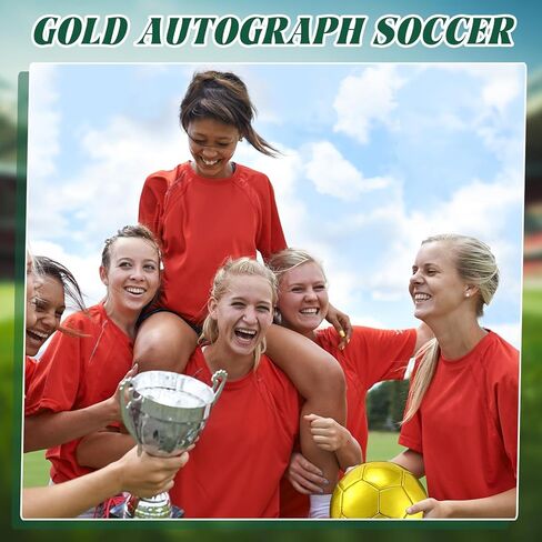 Gold Autograph Soccer Ball Size 2 Mini Trophy Soccer Football Golden Custom With Air Pump for Trophies Anniversary College College Hift Awards Party in Kuwait