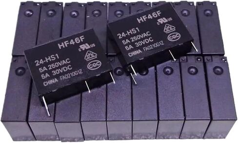 RELAY HF46F-12-HS1 HF46F-24-HS1 HF46F-5-HS1 HF46F-3-HS1 HF46F-18-HS1 5A HF46F 3 5 12 18 24 HS1 جديد وأصل (HF46F-12-HS1) in Kuwait