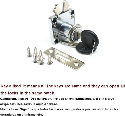 Double Hook Cabinet Drawer Lock for Home Drawer School Storage Box Gym Locker Boat Car Truck JA43 1Pcs(Same Key) in Saudi Arabia