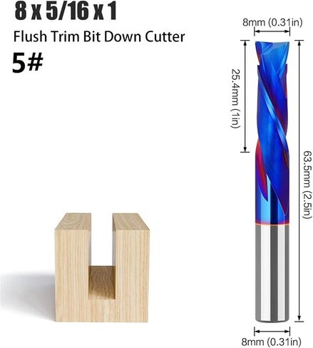 8mm Shank Milling Cutter 1pcs(4#) in Saudi Arabia