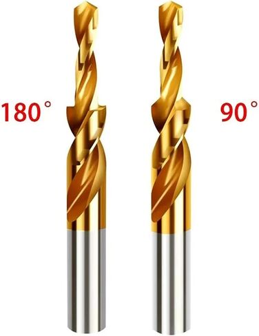 عدادات العجين المقلي تقلب الخطوة تدريبات مزدوجة قطع الحفر المخروطية 1pcs (M5- (D5.5mm) ، 180 درجة) in Saudi Arabia